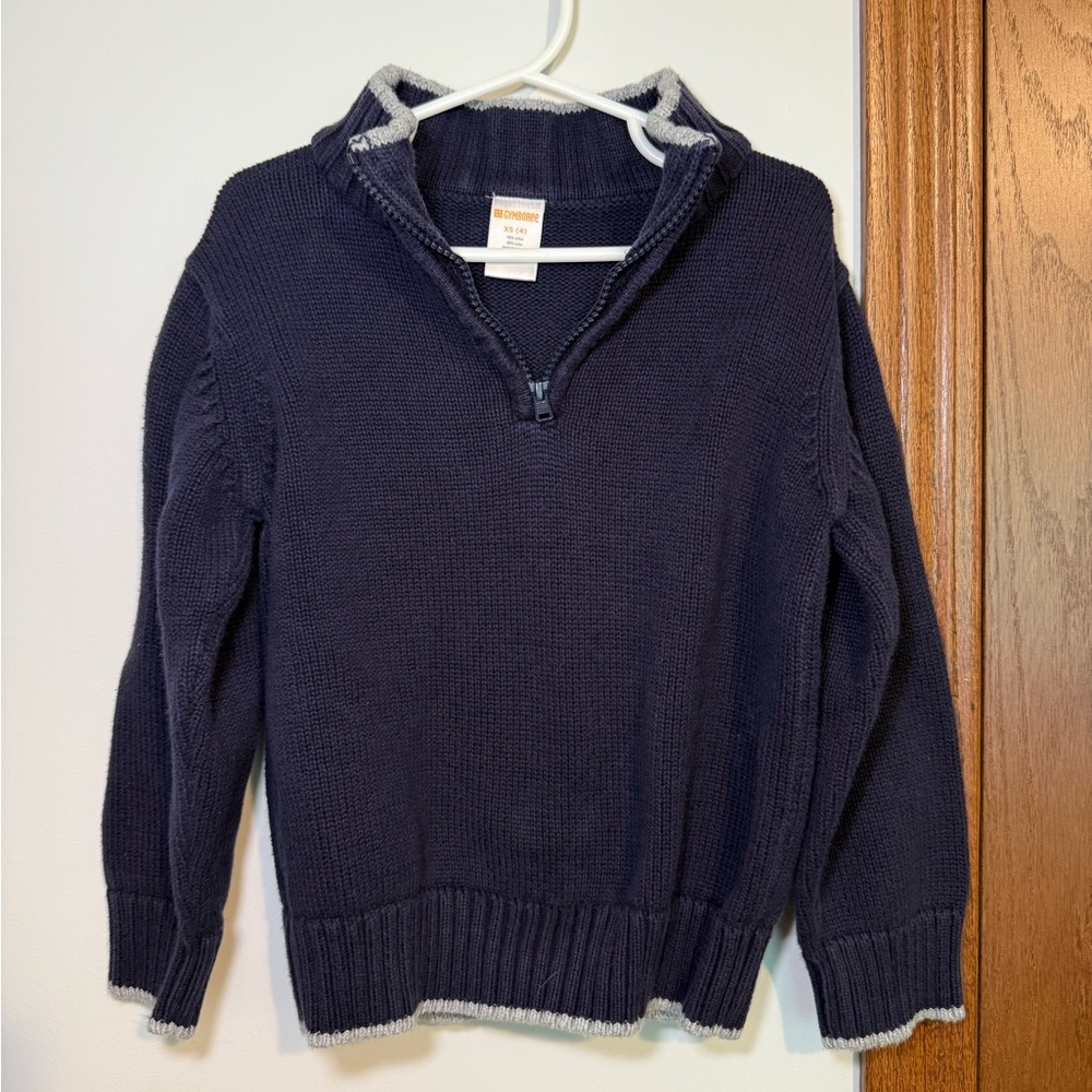 XS (boys 4T) Navy sweater. Gymboree